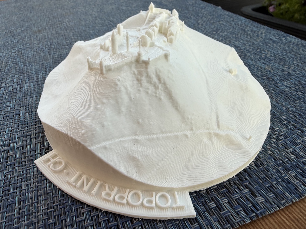 Printed model of Château de Gruyères